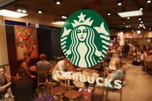Starbucks Store with Logo