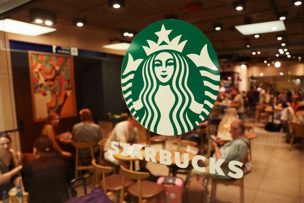 Starbucks Store with Logo